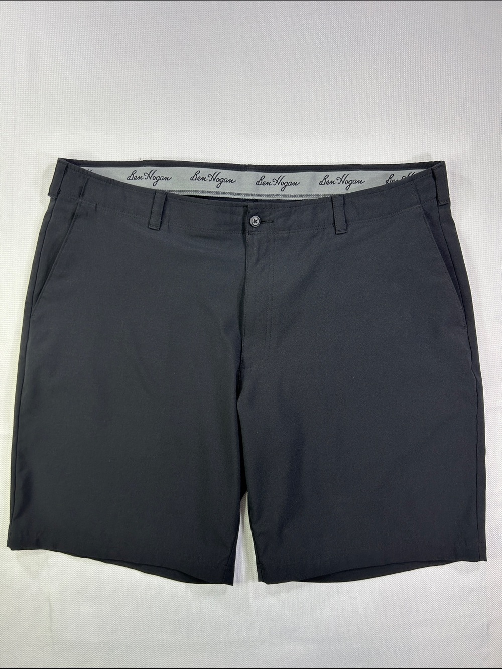 Ben Hogan Performance Golf Shorts Men’s 42 Black Stretch Active Flex Flat Front